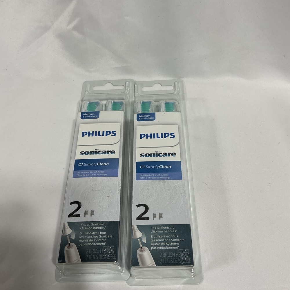 Philips Sonicare Replacement Brush Heads – White and Green (2-Pack)